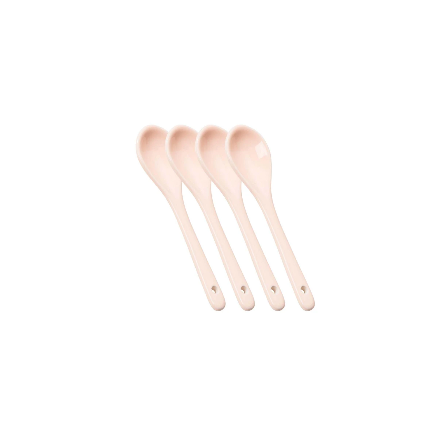 4x Eierlöffel Glänzend SPHERE In Hellrosa