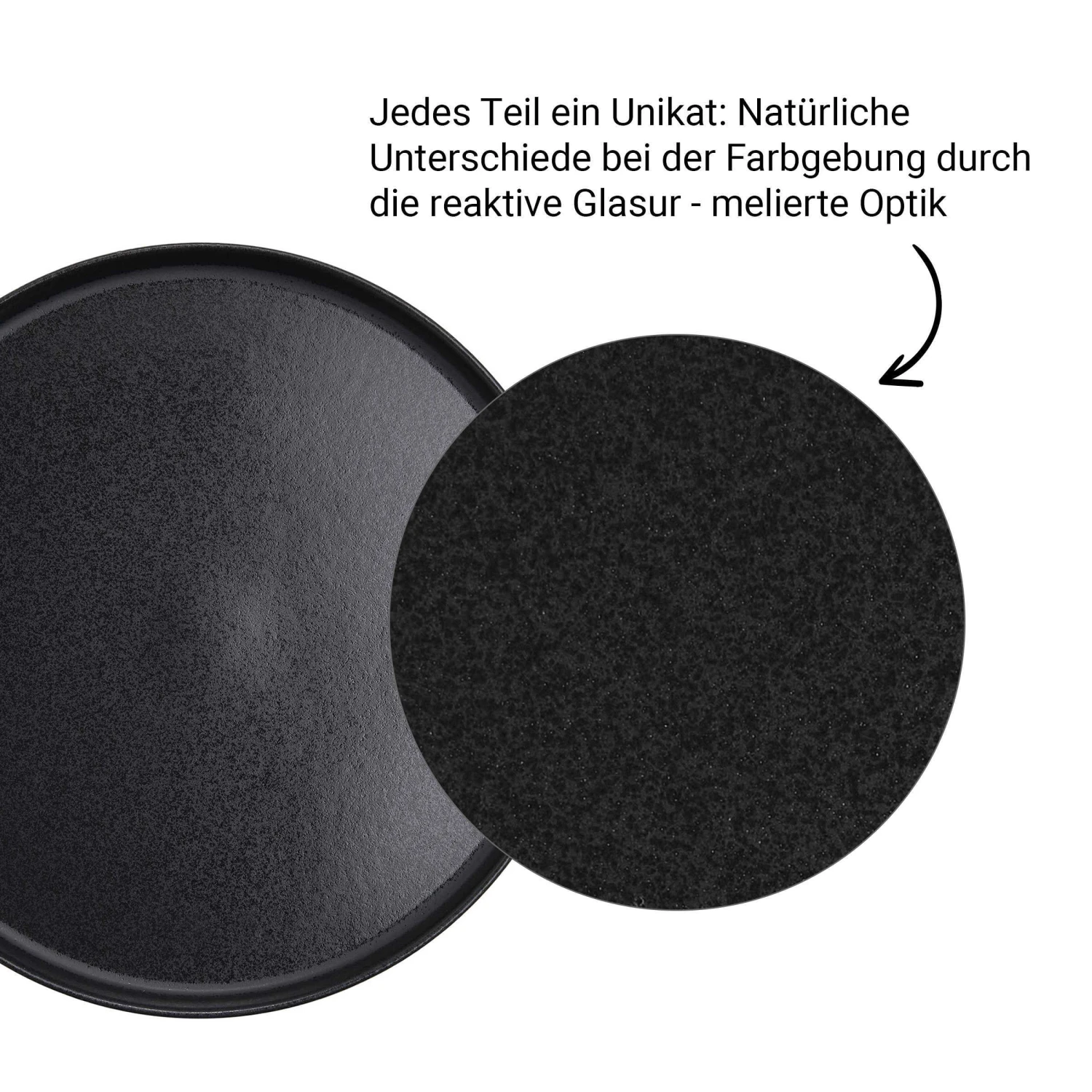 4x Pastateller Ø23cm CASA NOVA In Schwarz – Bild 3