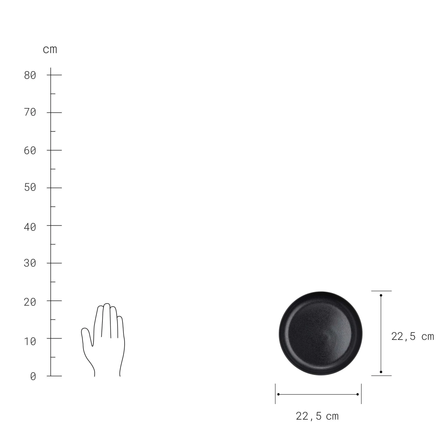 4x Pastateller Ø23cm CASA NOVA In Schwarz – Bild 5