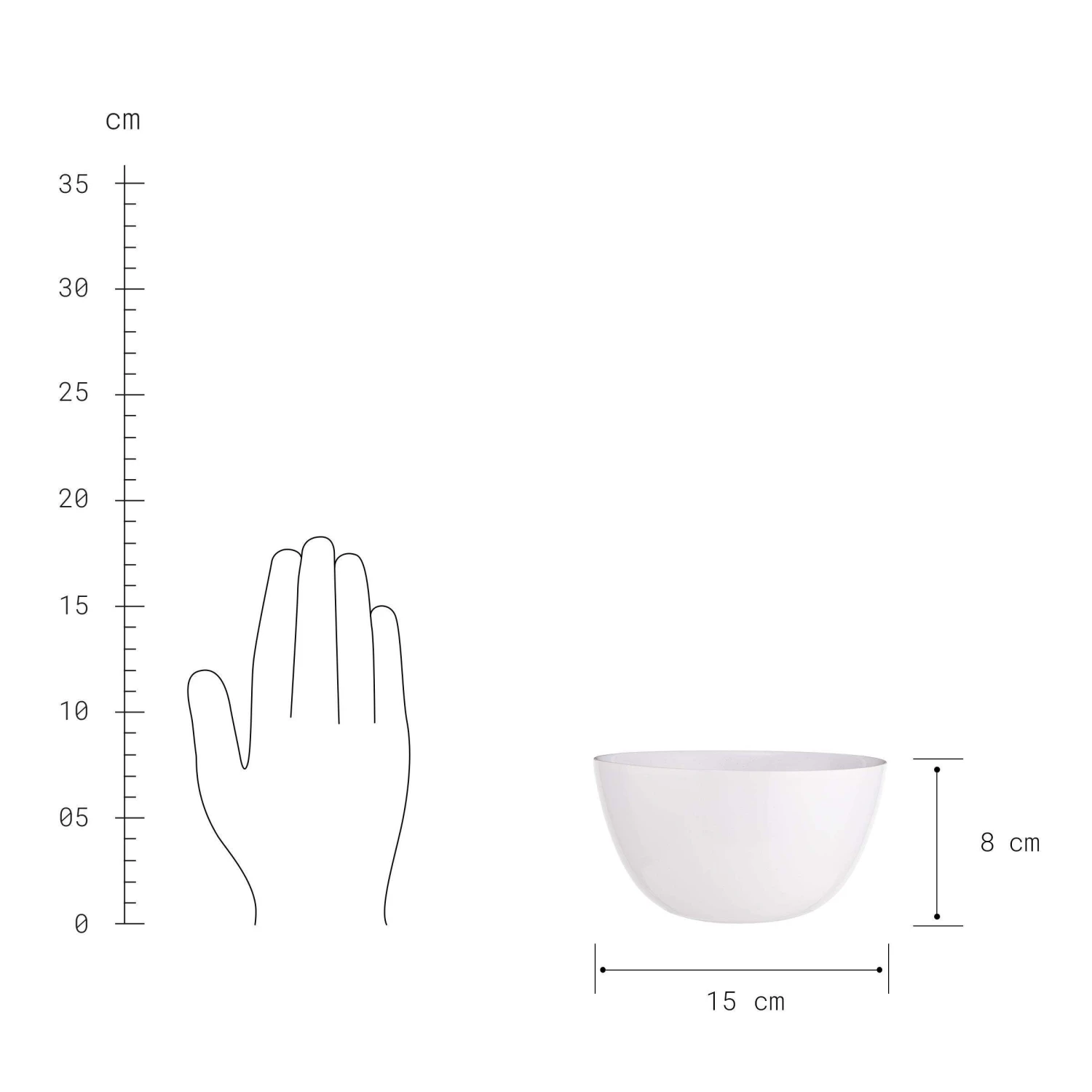 4x Schale 600ml NATIVE In Weiß – Bild 5