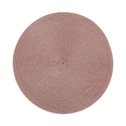 6x Tischset Ø38cm AMBIENTE In Taupe