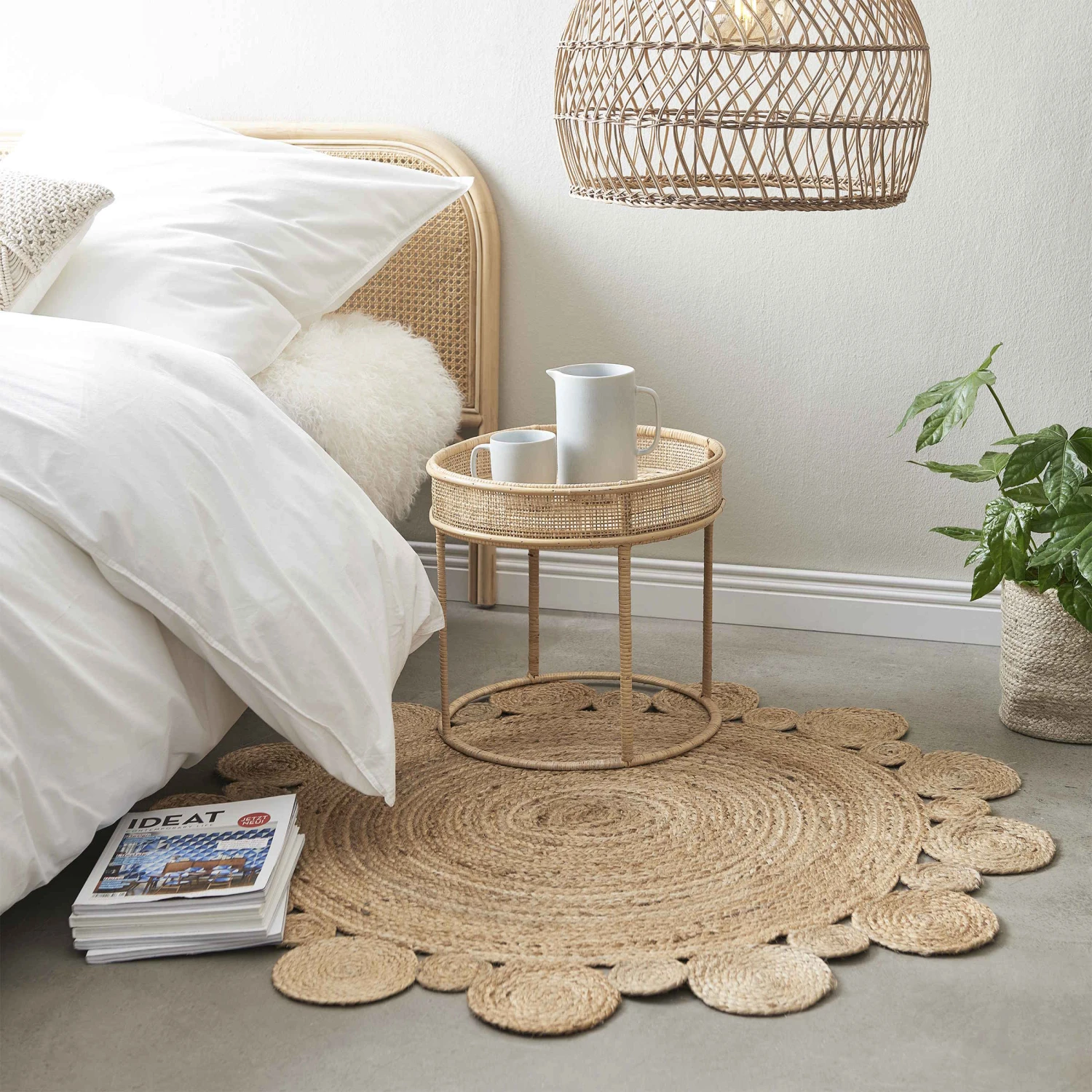 Beistelltisch Höhe 39cm BOHO LOUNGE In Natur – Bild 7