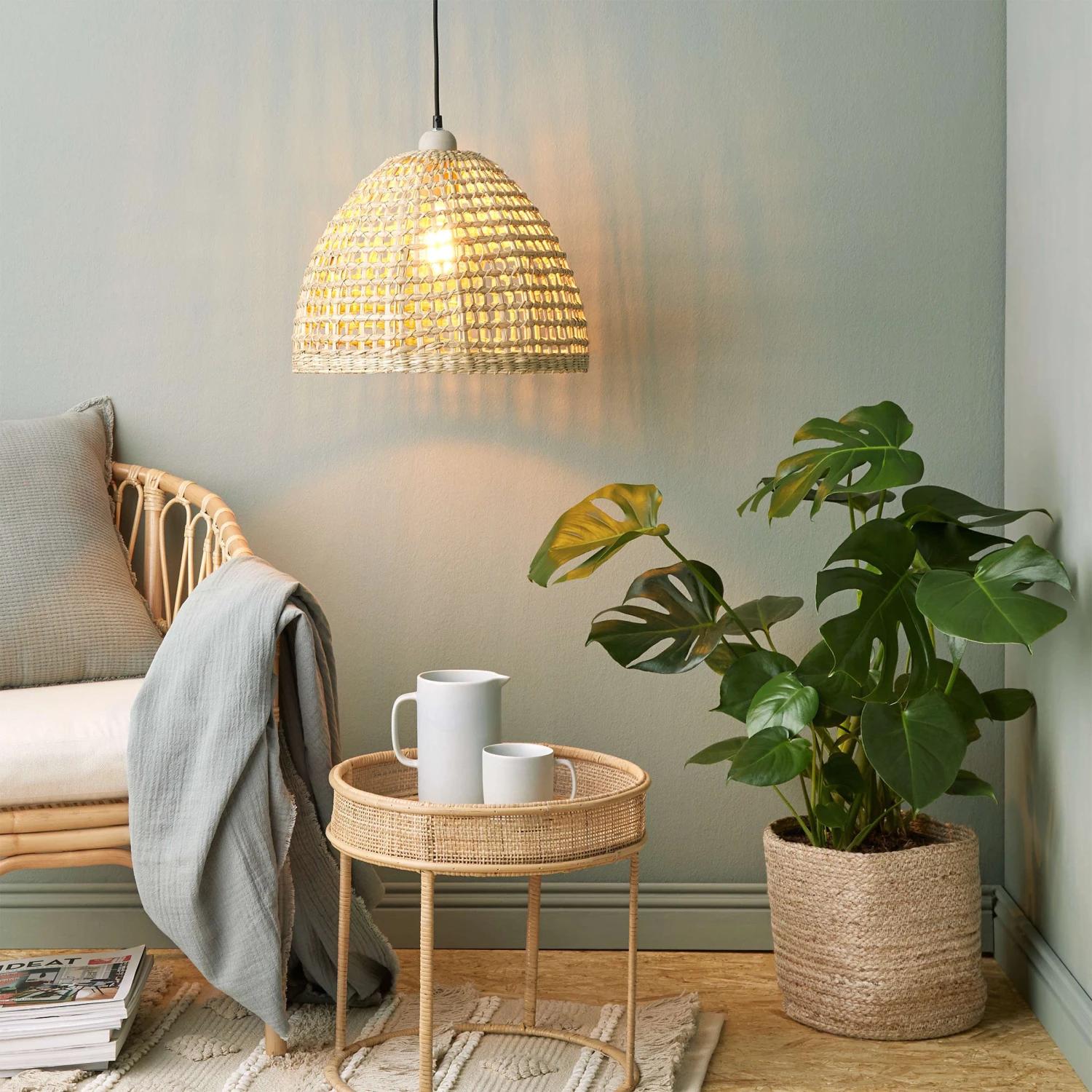 Beistelltisch Höhe 39cm BOHO LOUNGE In Natur – Bild 8