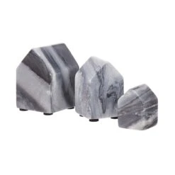 Deko-Haus Set 3-tlg. BLOCKHOUSE In Grau