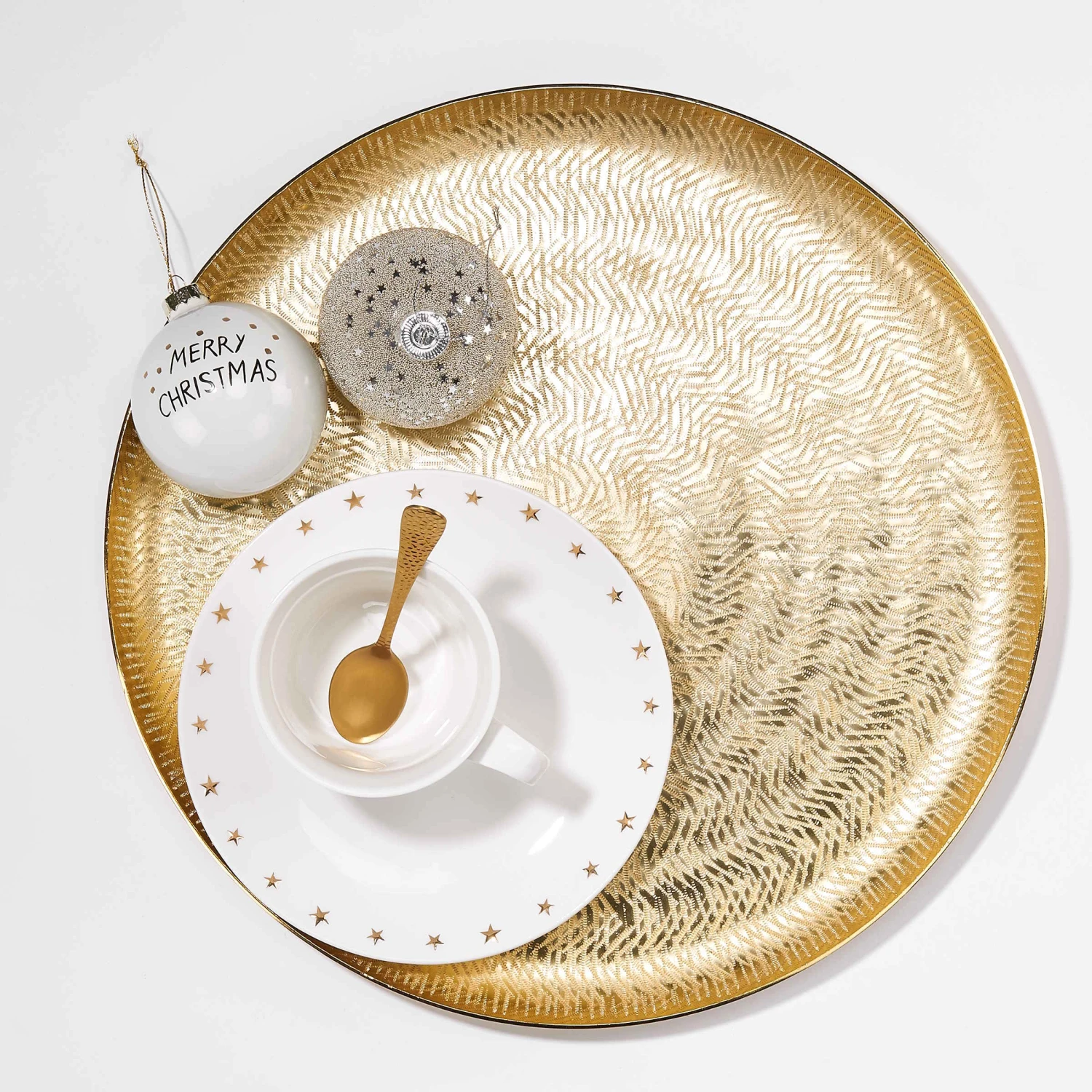 Deko-Teller Ø38cm GOLDEN STAR In Gold – Bild 3