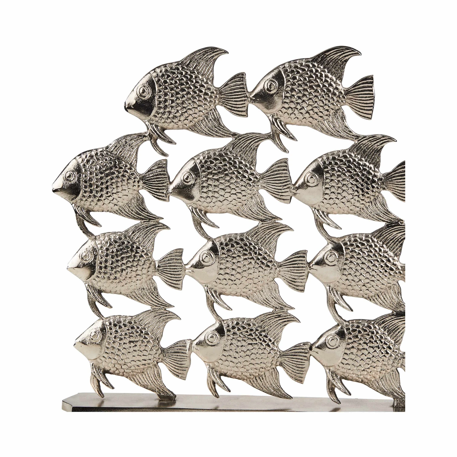 Fischschwarm Höhe 40cm SILVER NATURE In Silber