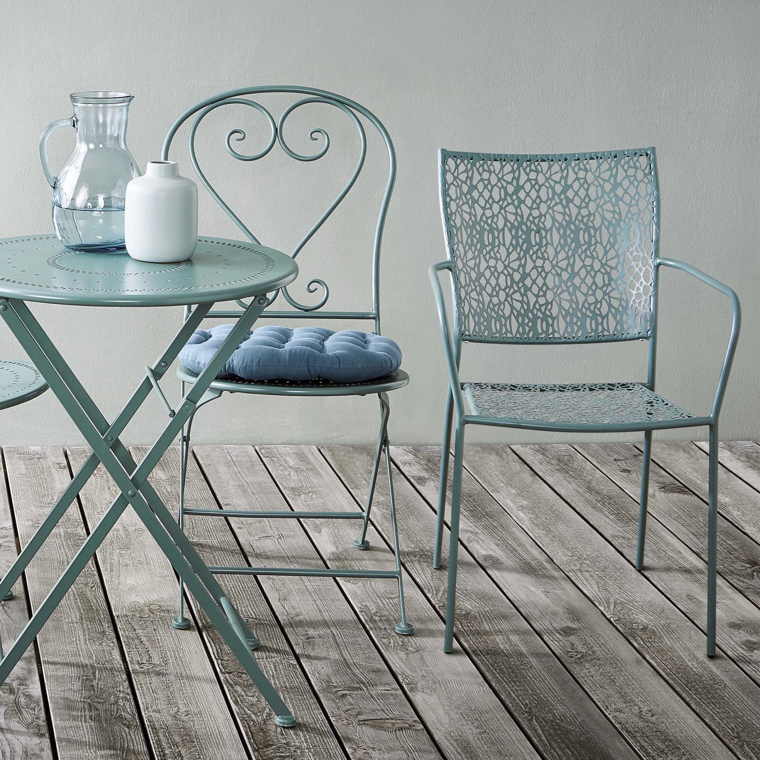 Gartenstuhl Stapelbar NANCY In Salbei – Bild 7