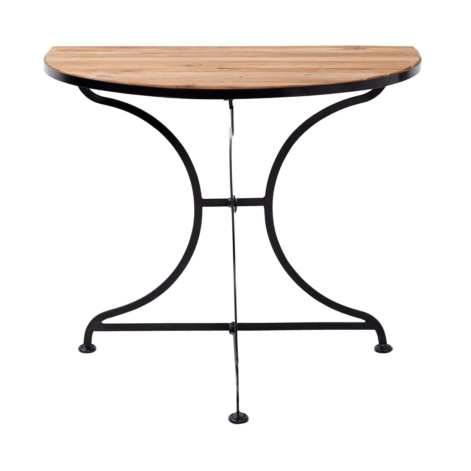 Gartentisch Halbrund PARKLIFE In Schwarz-Natur – Bild 3