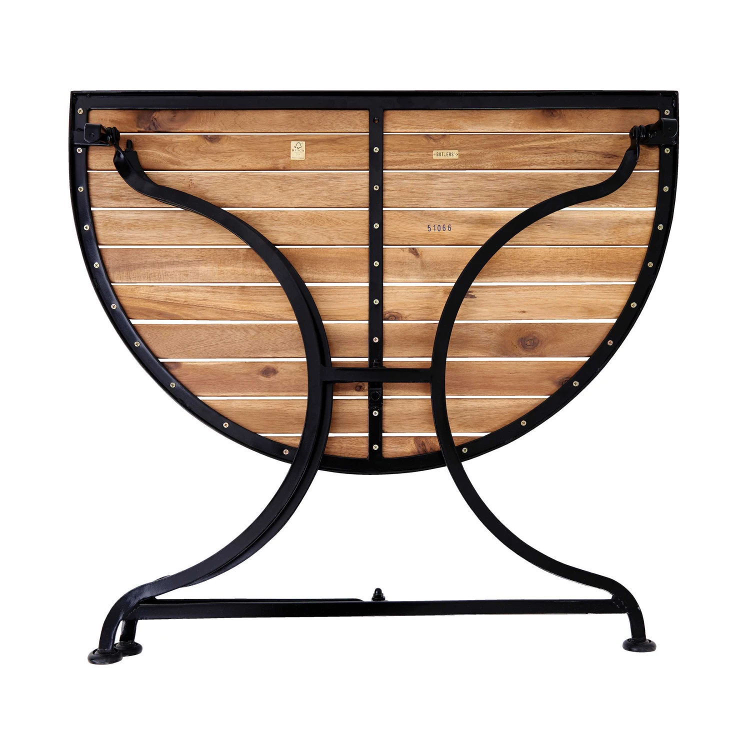 Gartentisch Halbrund PARKLIFE In Schwarz-Natur – Bild 7