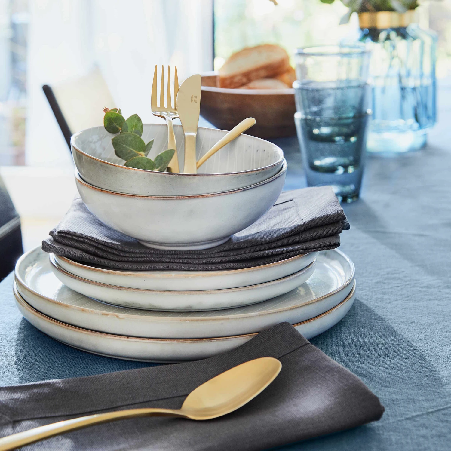 Geschirr-Set 12-tlg. HENLEY In Grau – Bild 12