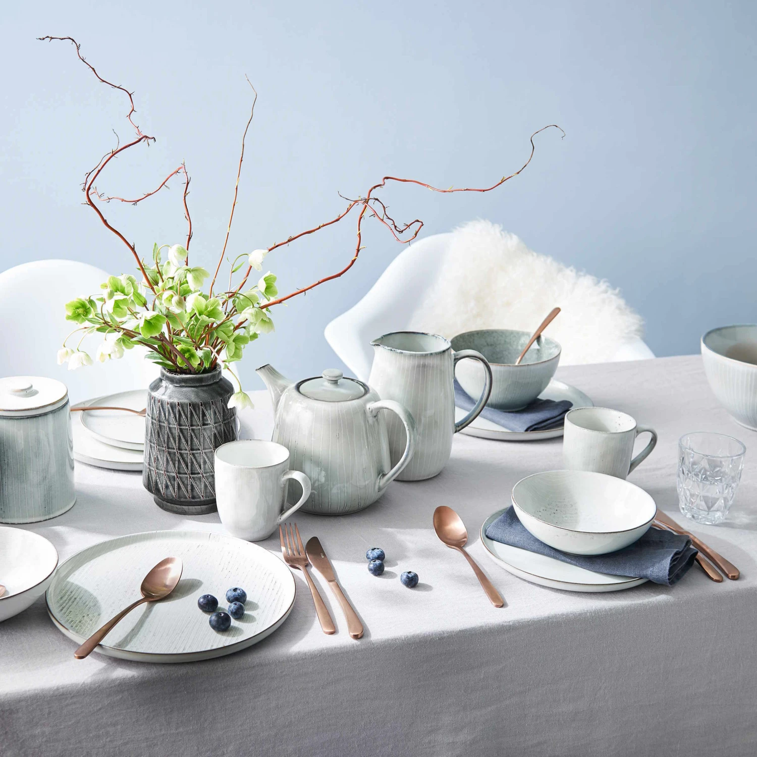 Geschirr-Set 12-tlg. HENLEY In Grau – Bild 14