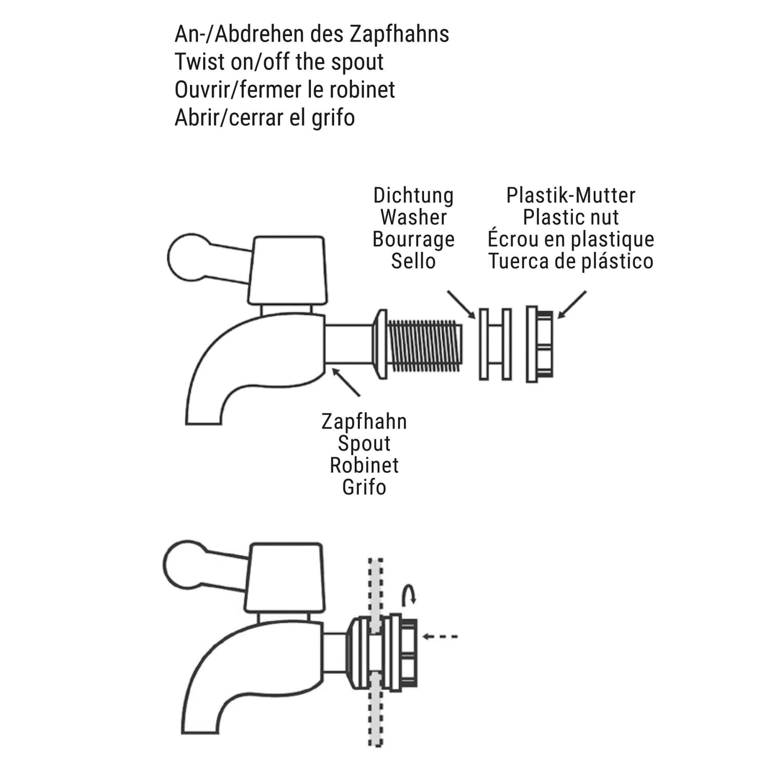 Getränkespender 2-teilig REFRESH In Transparent – Bild 11