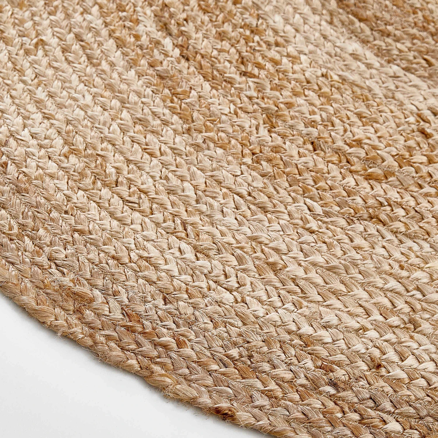 Hanf-Teppich Ø110cm ALL NATURE In Natur – Bild 4