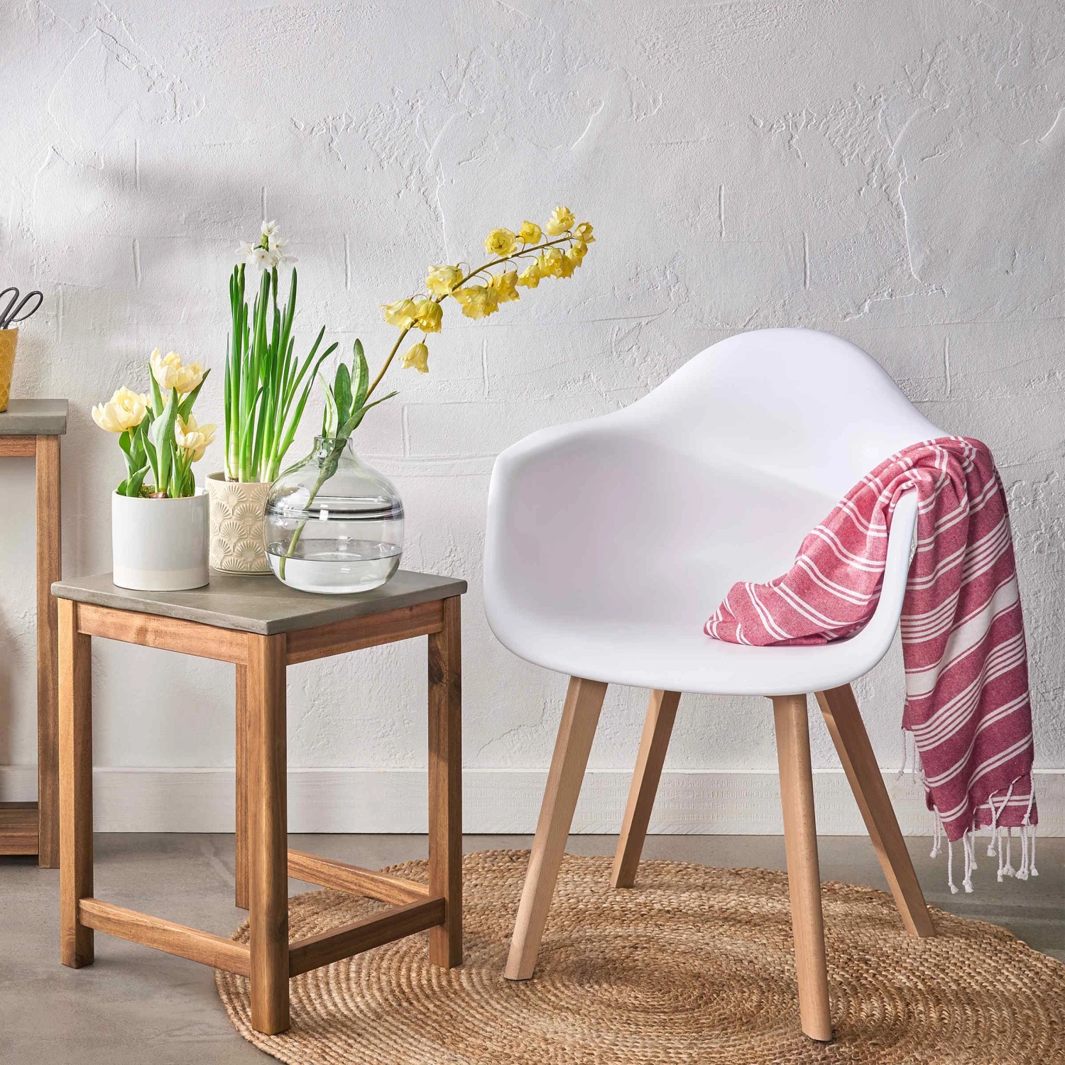 Hanf-Teppich Ø110cm ALL NATURE In Natur – Bild 7