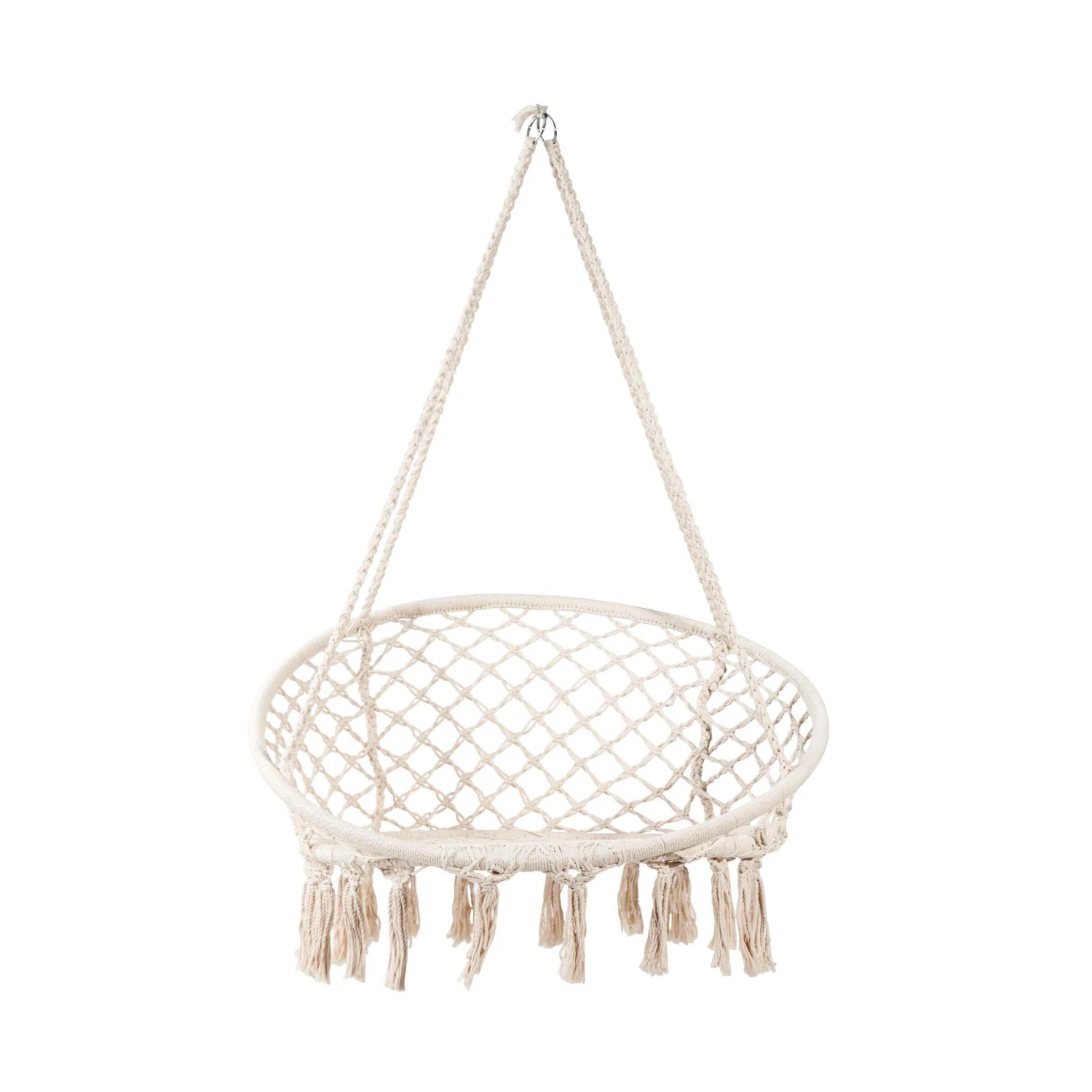 Hängesessel Mit Fransen Ø100cm PARADISE NOW In Creme – Bild 3