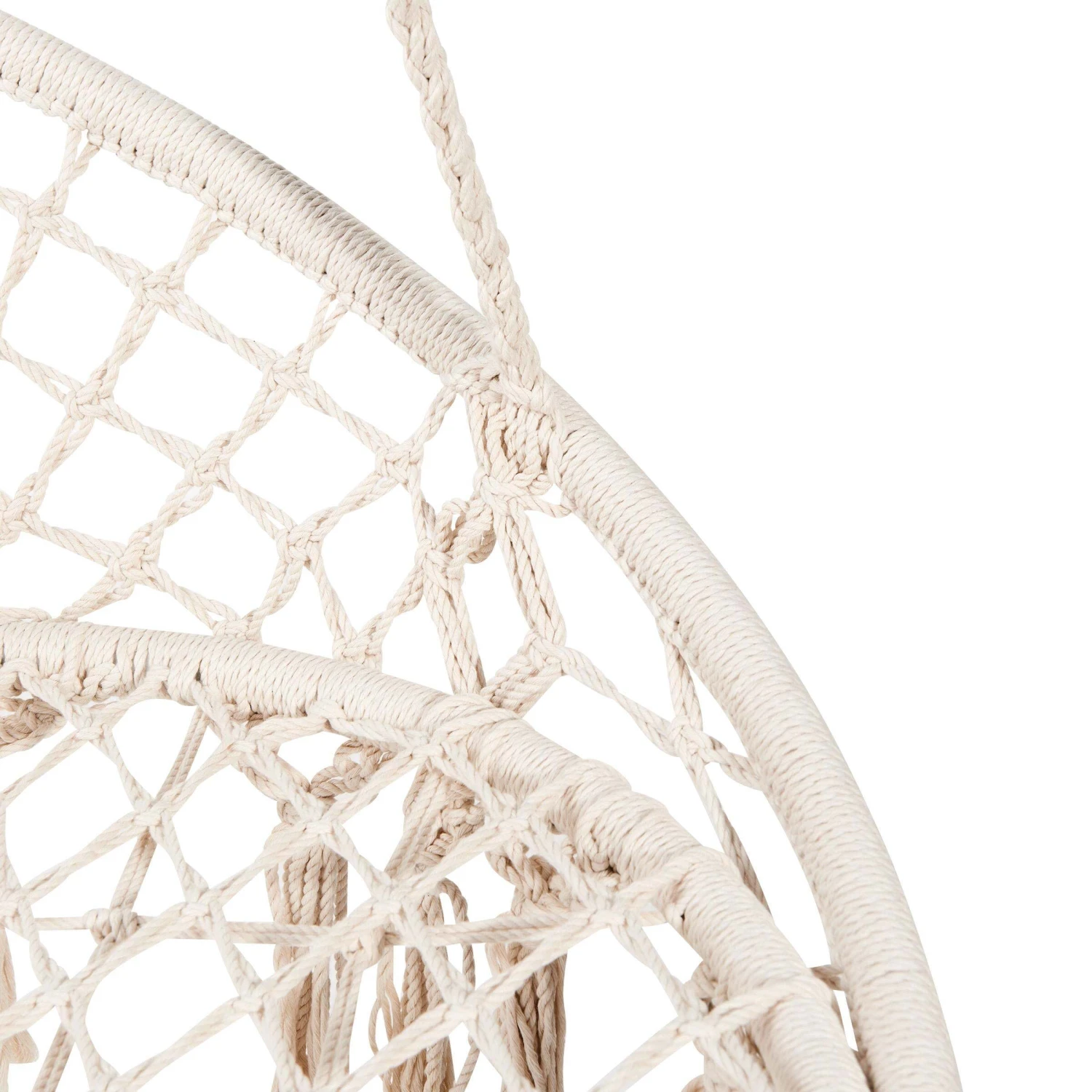 Hängesessel Mit Fransen Ø100cm PARADISE NOW In Creme – Bild 8