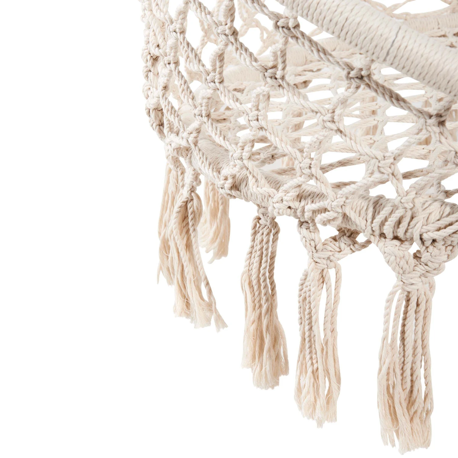 Hängesessel Mit Fransen Ø100cm PARADISE NOW In Creme – Bild 9