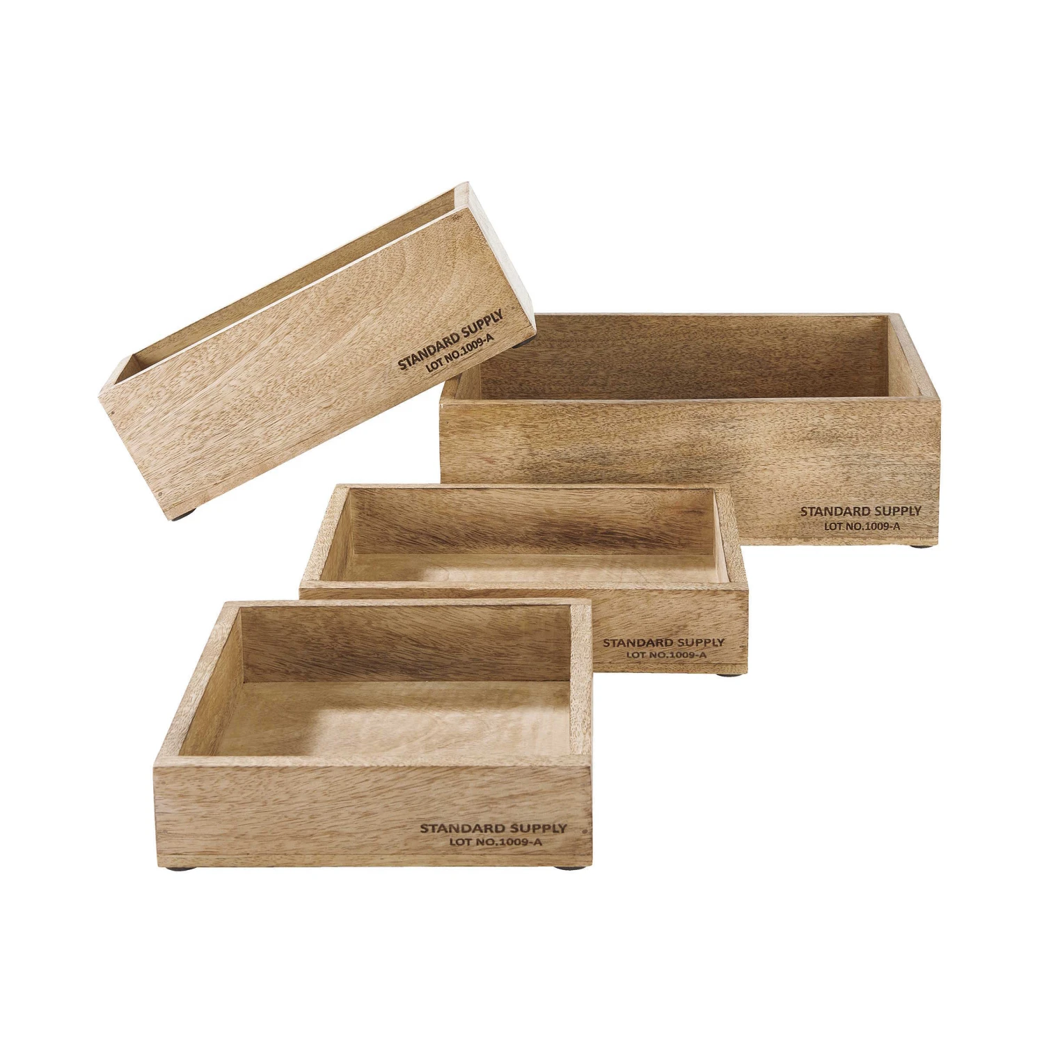 Holzkasten Rechteckig L 32 X B 24cm STANDARD SUPPLY In Natur – Bild 4