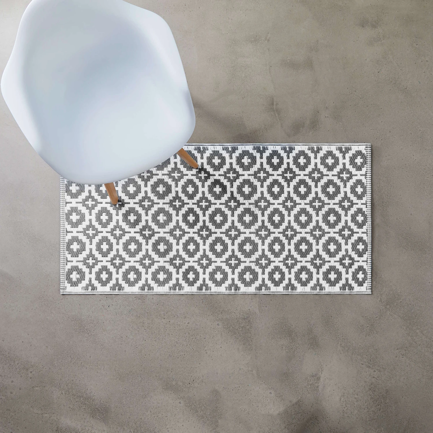 In- & Outdoor-Läufer Mosaik L 140 X B 70cm COLOUR CLASH In Grau – Bild 4