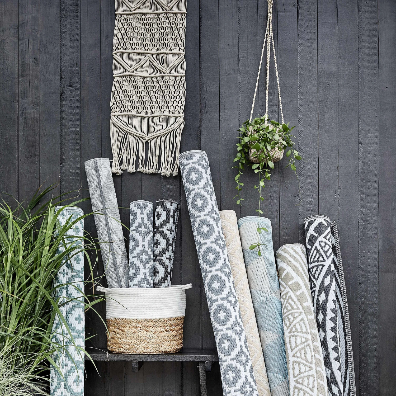 In- & Outdoor-Teppich Mosaik L 150 X B 90cm COLOUR CLASH In Schwarz – Bild 7