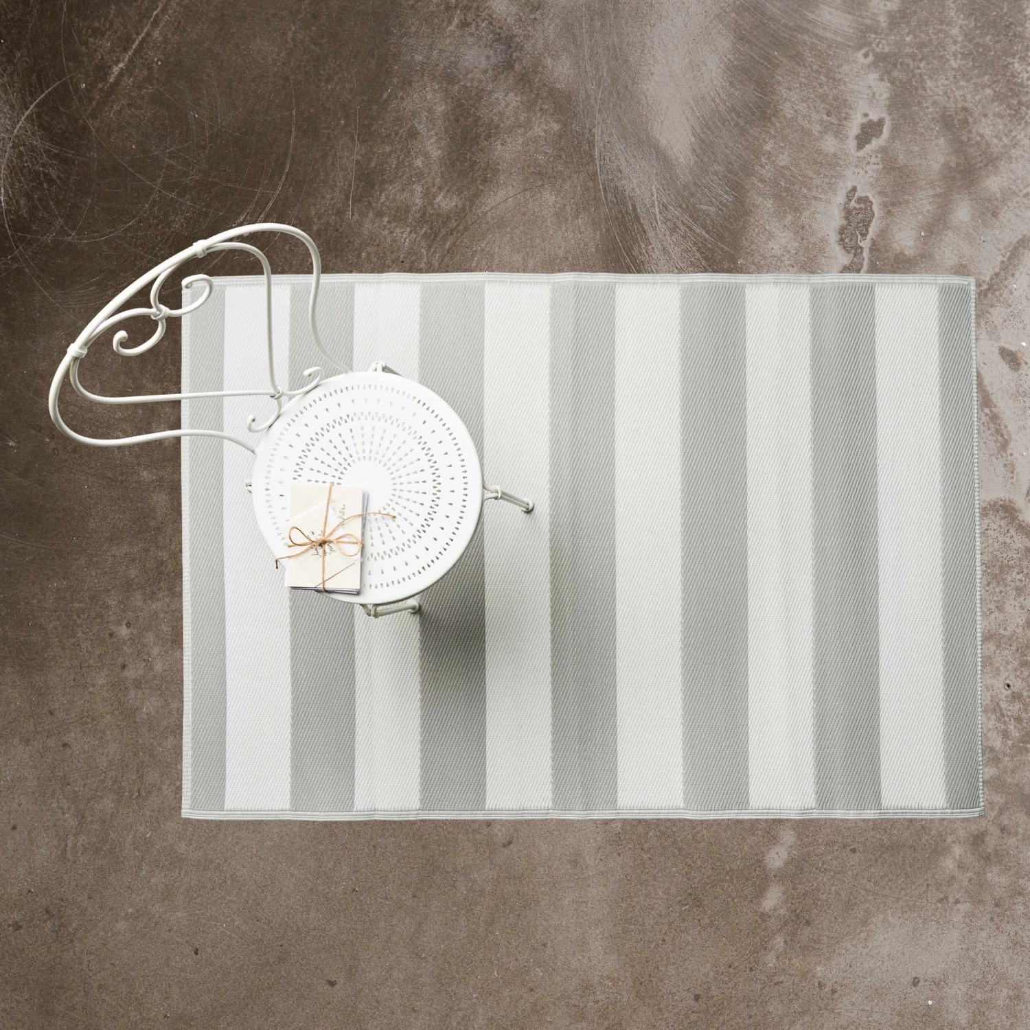 In- & Outdoor-Teppich Streifen L 180 X B 120cm COLOUR CLASH In Grau – Bild 4