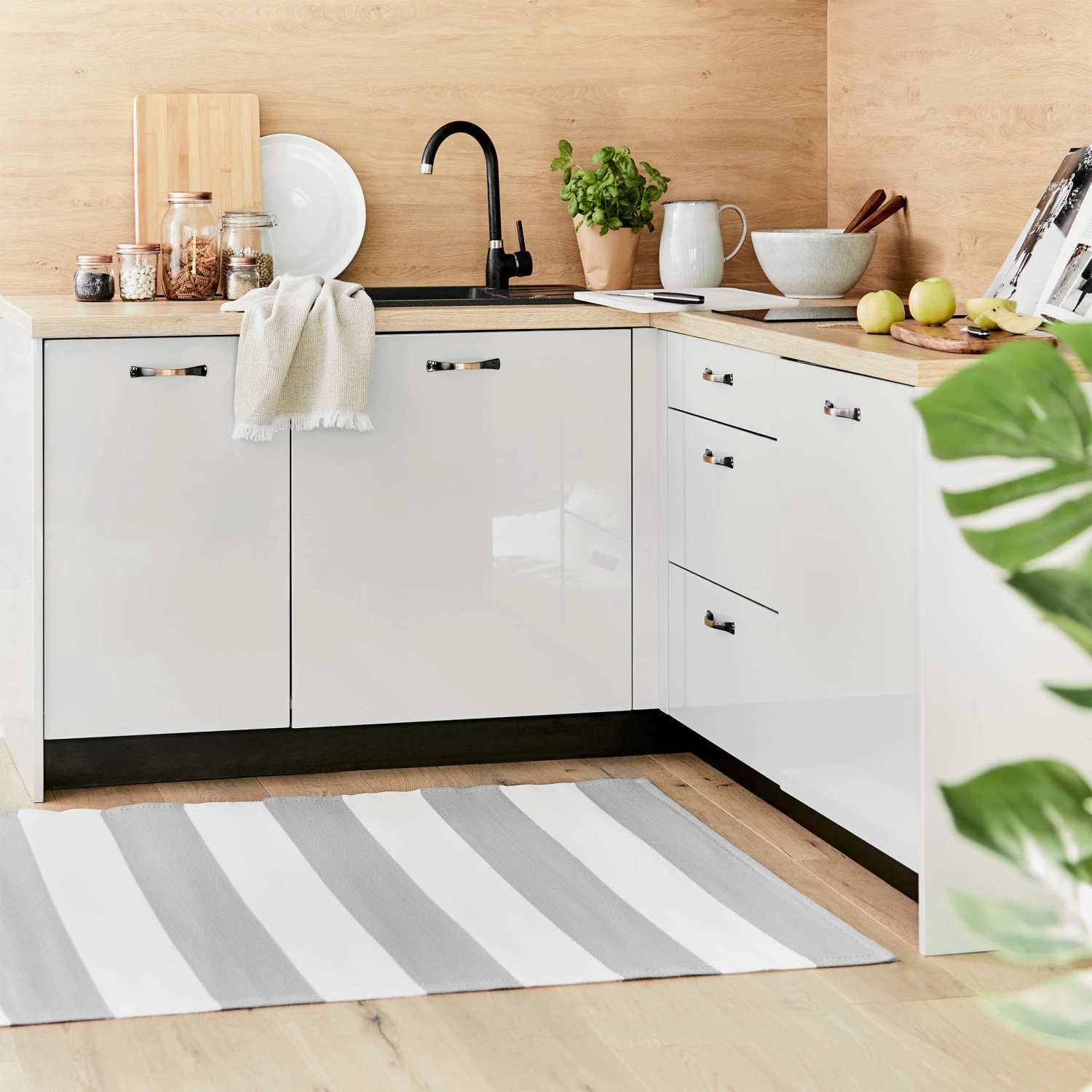 In- & Outdoor-Teppich Streifen L 180 X B 120cm COLOUR CLASH In Grau – Bild 8