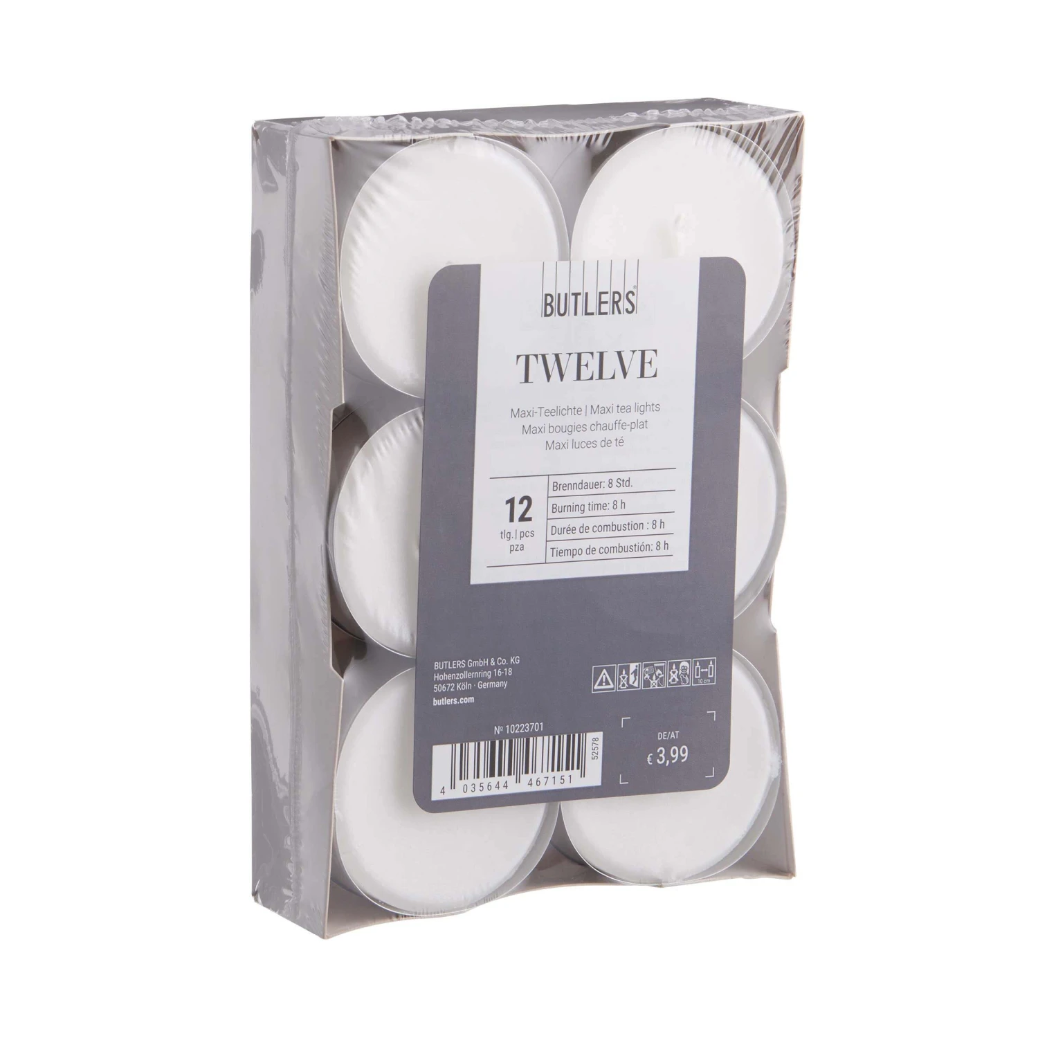 Kerzenhalter & Maxi Teelicht-Set HIGHLIGHT In Schwarz – Bild 4