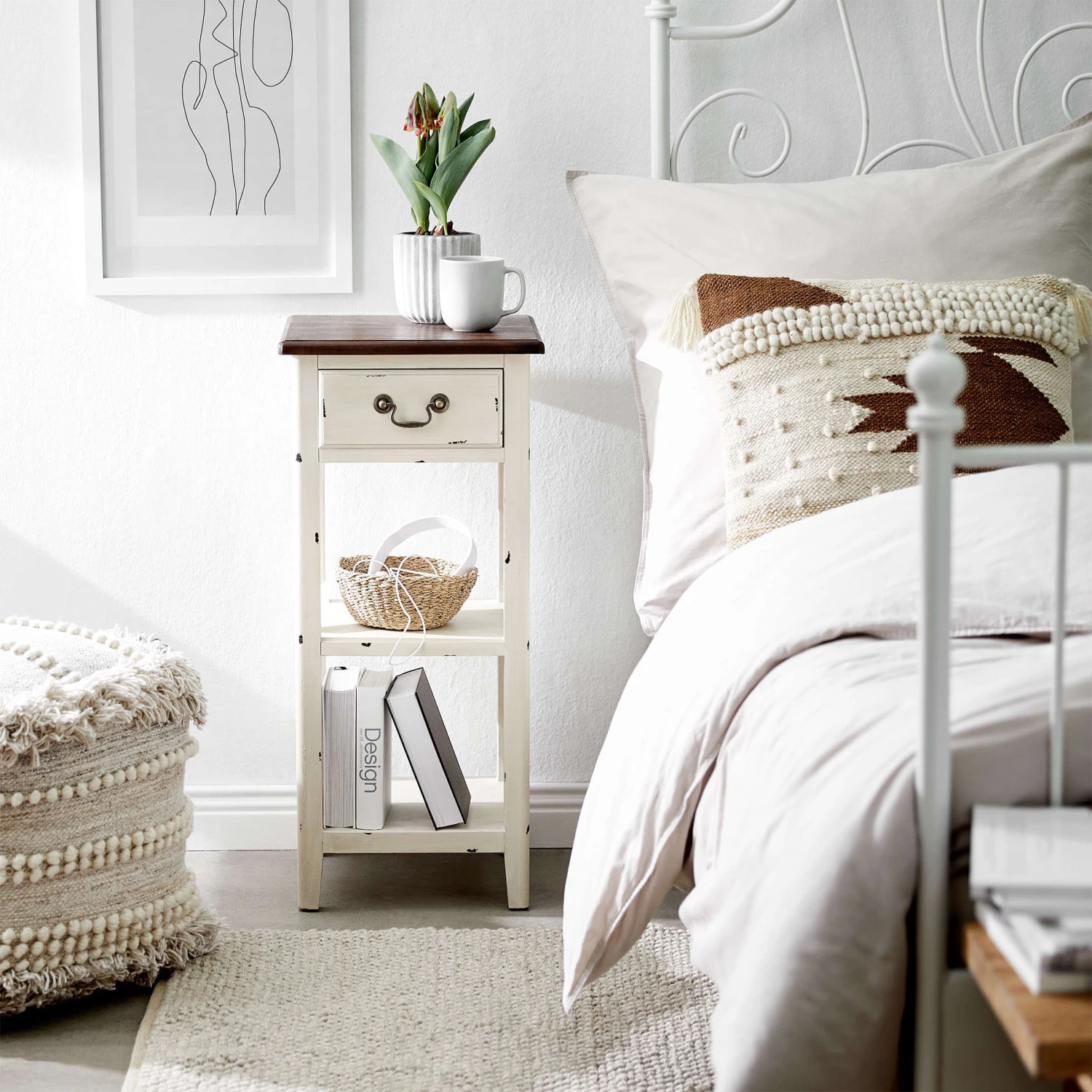 Konsole CABOTT COVE In Creme-Braun – Bild 2