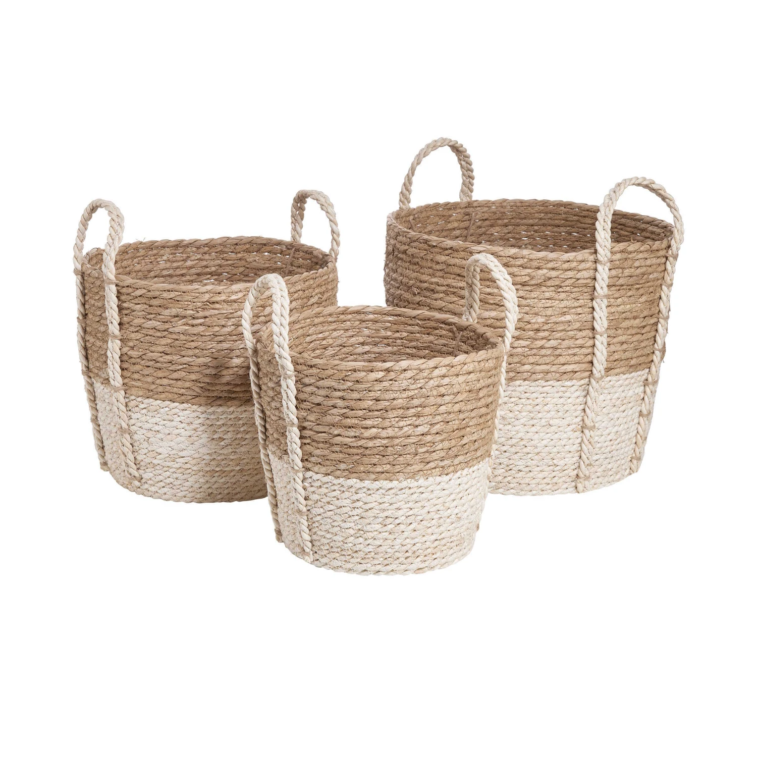 Korb Ø24cm BASIC BRAID In Natur – Bild 4