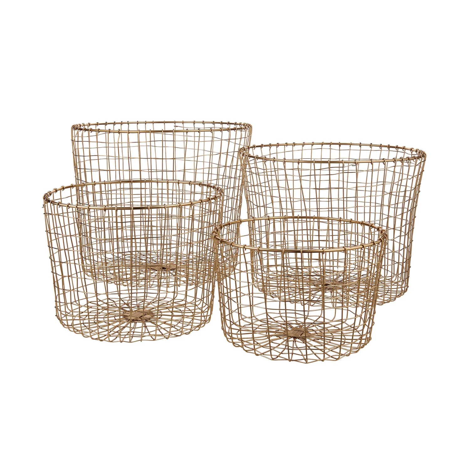 Korb Rund Ø36cm GRID In Gold – Bild 3