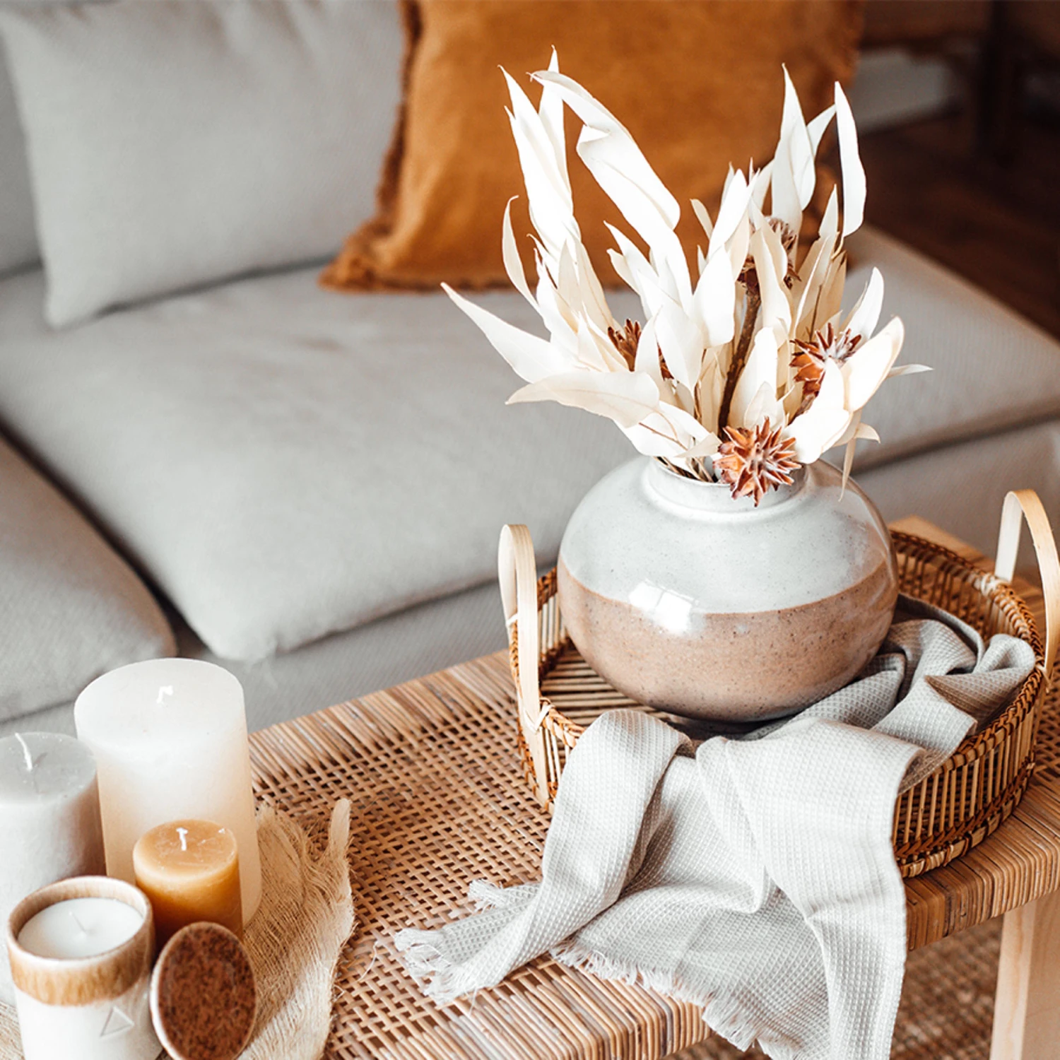 Kugelvase Höhe 20cm LIVIA In Creme-Rosa – Bild 2