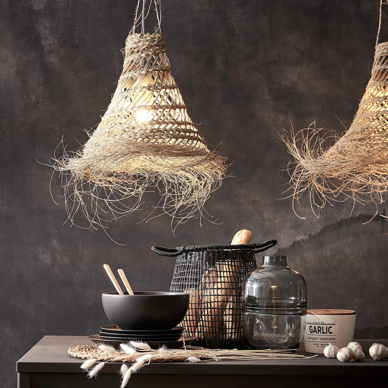 Lampenschirm Höhe 50cm BOMAS In Natur – Bild 2