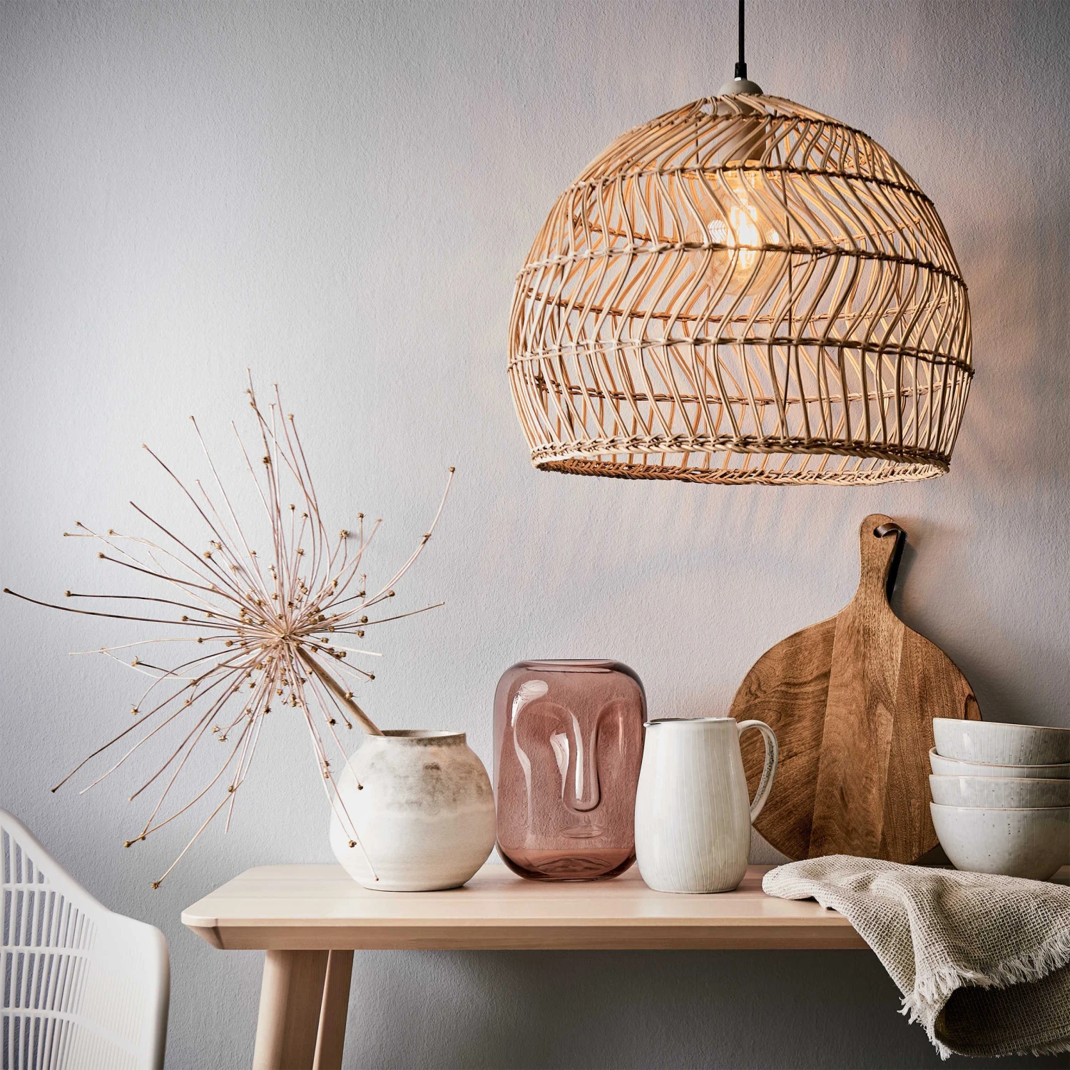 Lampenschirm Ø49cm CORBELLE In Natur – Bild 2