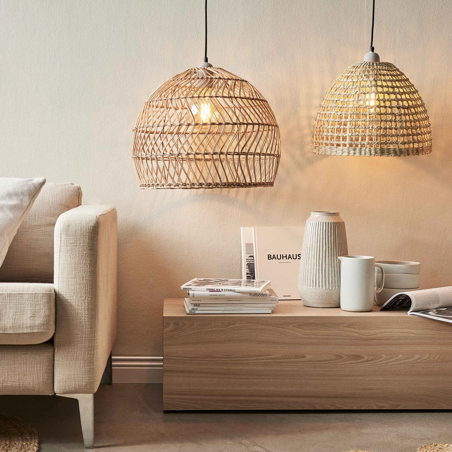 Lampenschirm Ø49cm CORBELLE In Natur – Bild 8