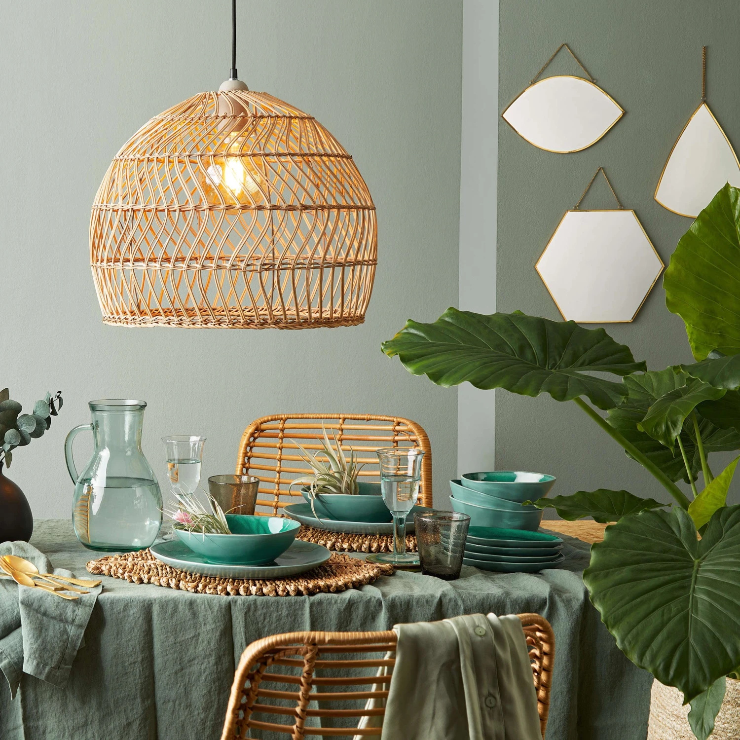 Lampenschirm Ø49cm CORBELLE In Natur – Bild 9