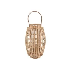 Laterne Mit Henkel 36 Cm BAMBOO NIGHTS In Beige
