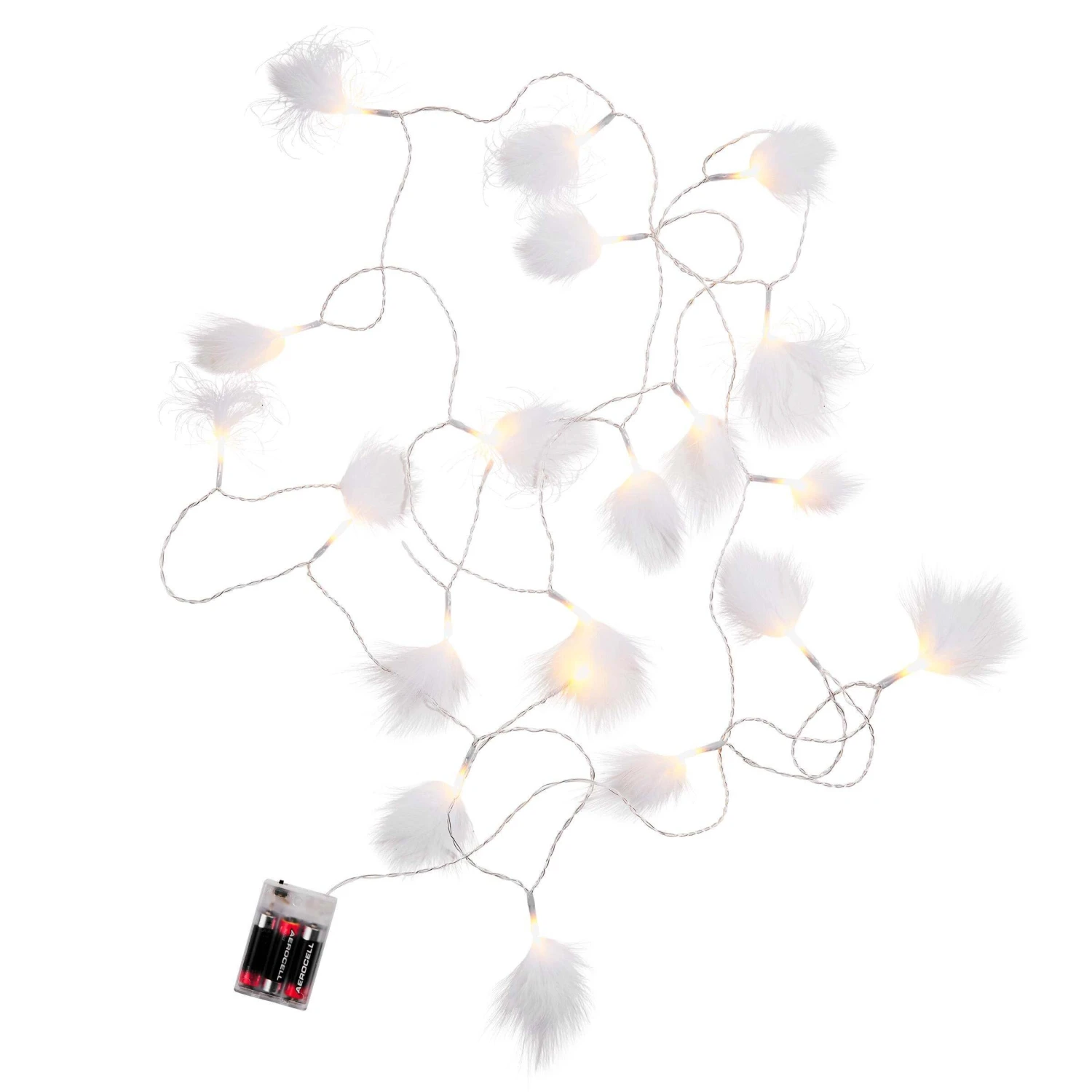 LED-Lichterkette Federn 20 Lichter Mit USB-Batteriefach FEATHERS In Weiß – Bild 5