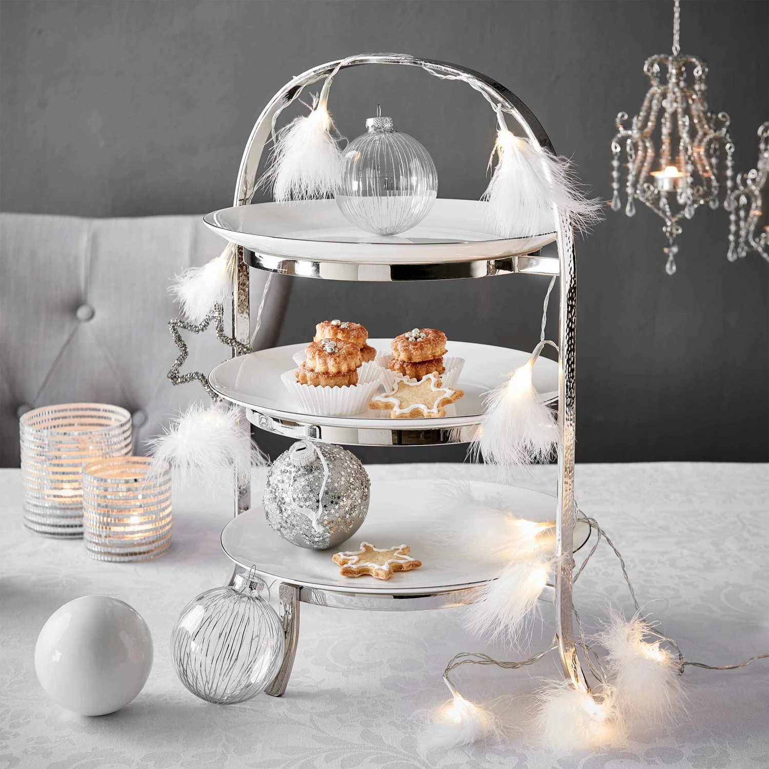 LED-Lichterkette Federn 20 Lichter Mit USB-Batteriefach FEATHERS In Weiß – Bild 6