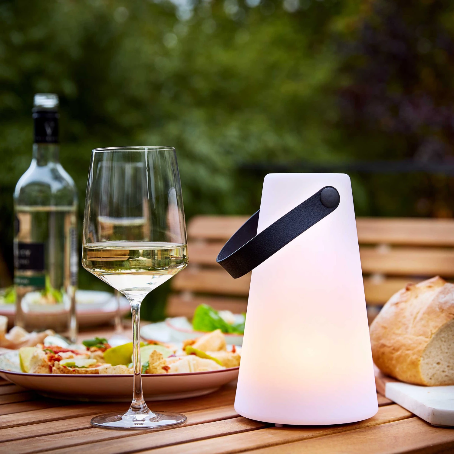 LED-Outdoor Lampe Mit 8-fachem Farbwechsel LIGHT UP In Weiß – Bild 2