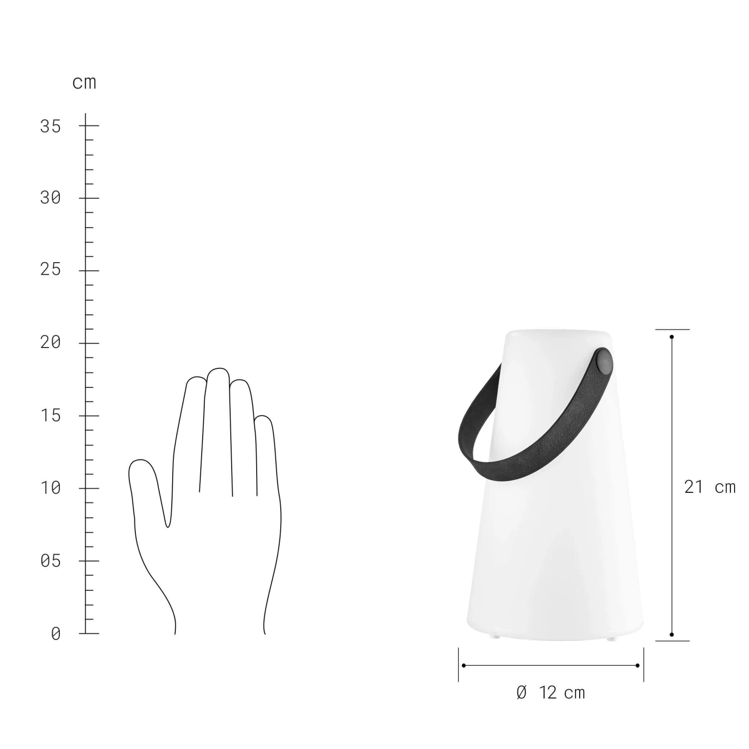 LED-Outdoor Lampe Mit 8-fachem Farbwechsel LIGHT UP In Weiß – Bild 3