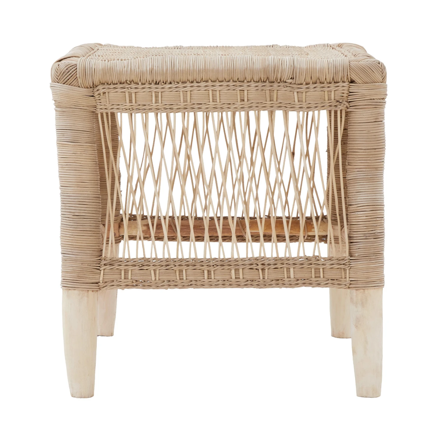 Malawi Hocker Handgeflochten BOHO LOUNGE In Natur – Bild 3