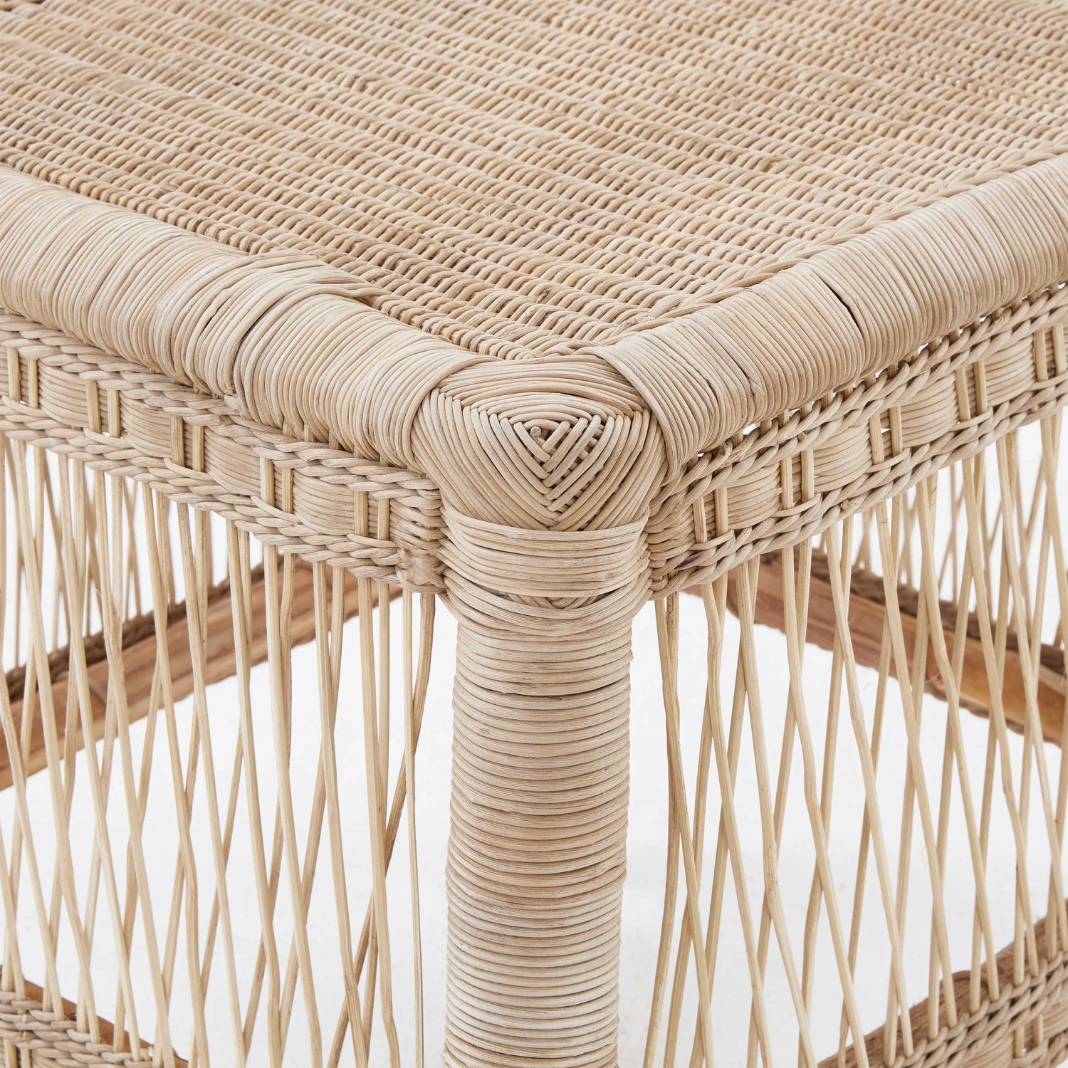 Malawi Hocker Handgeflochten BOHO LOUNGE In Natur – Bild 6