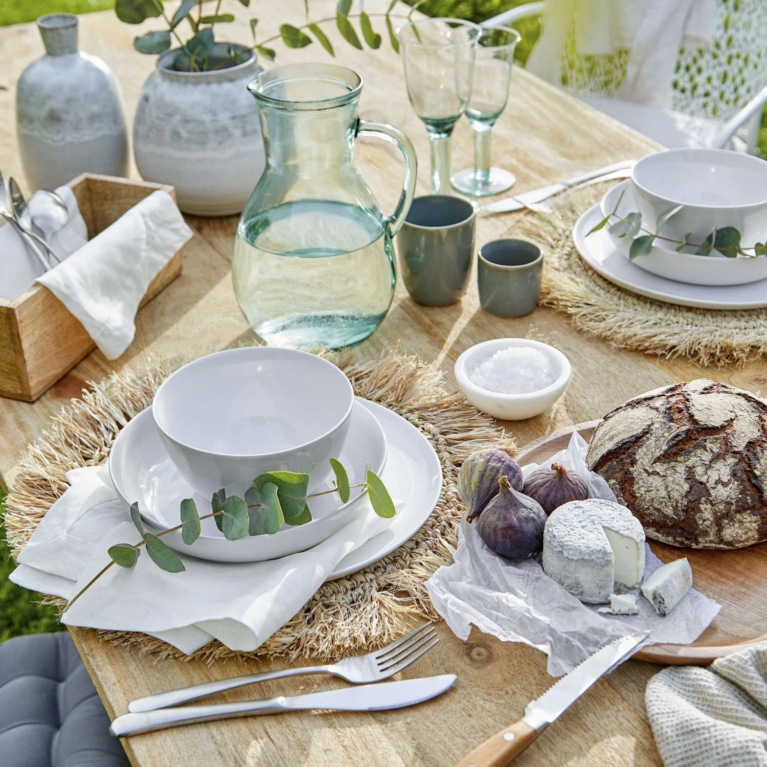 Platzset Mit Fransen Ø41cm RAFFIA In Natur – Bild 4