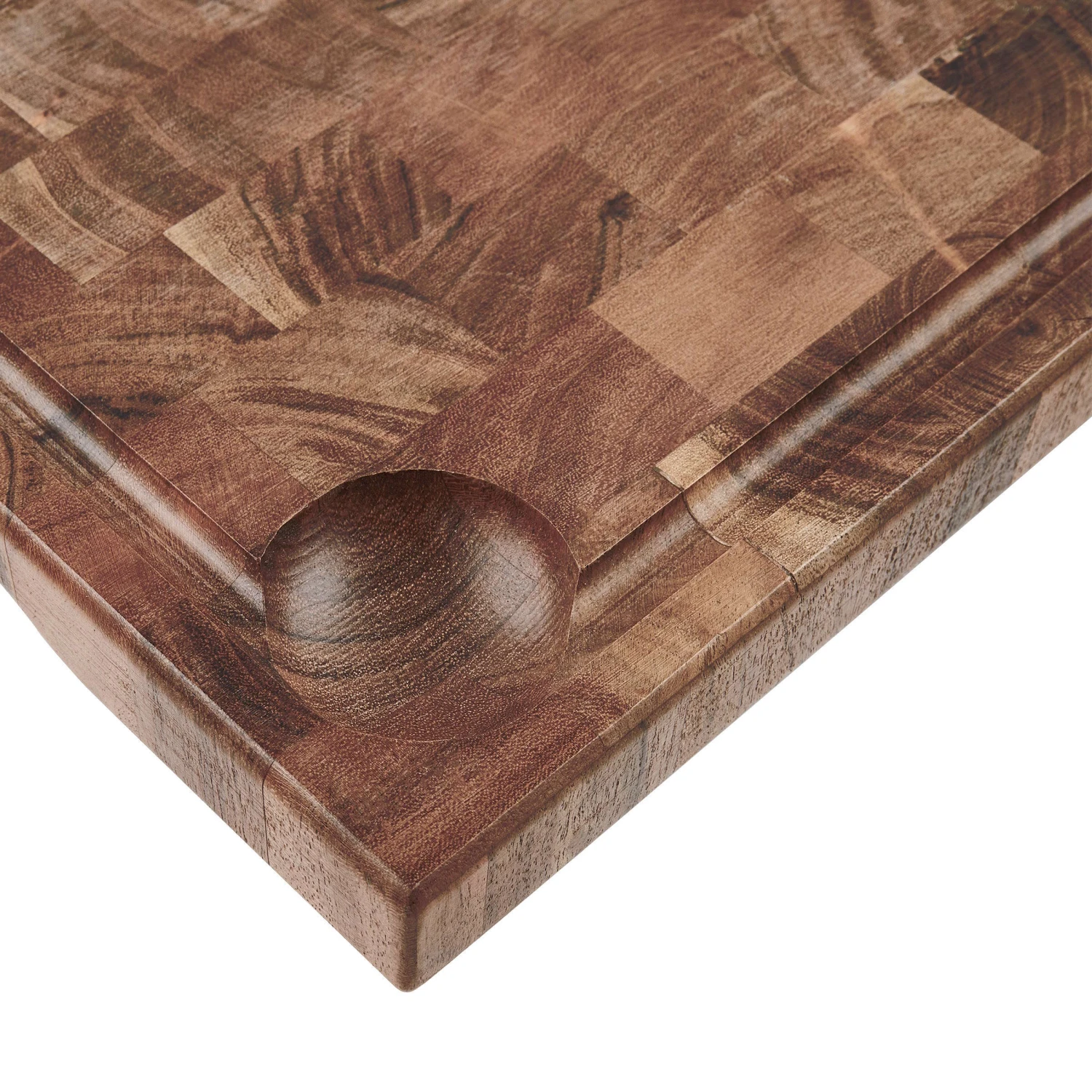 Schneidebrett Mit Saftrille Und Intarsien L 50 X B 27cm ACACIA In Braun – Bild 7