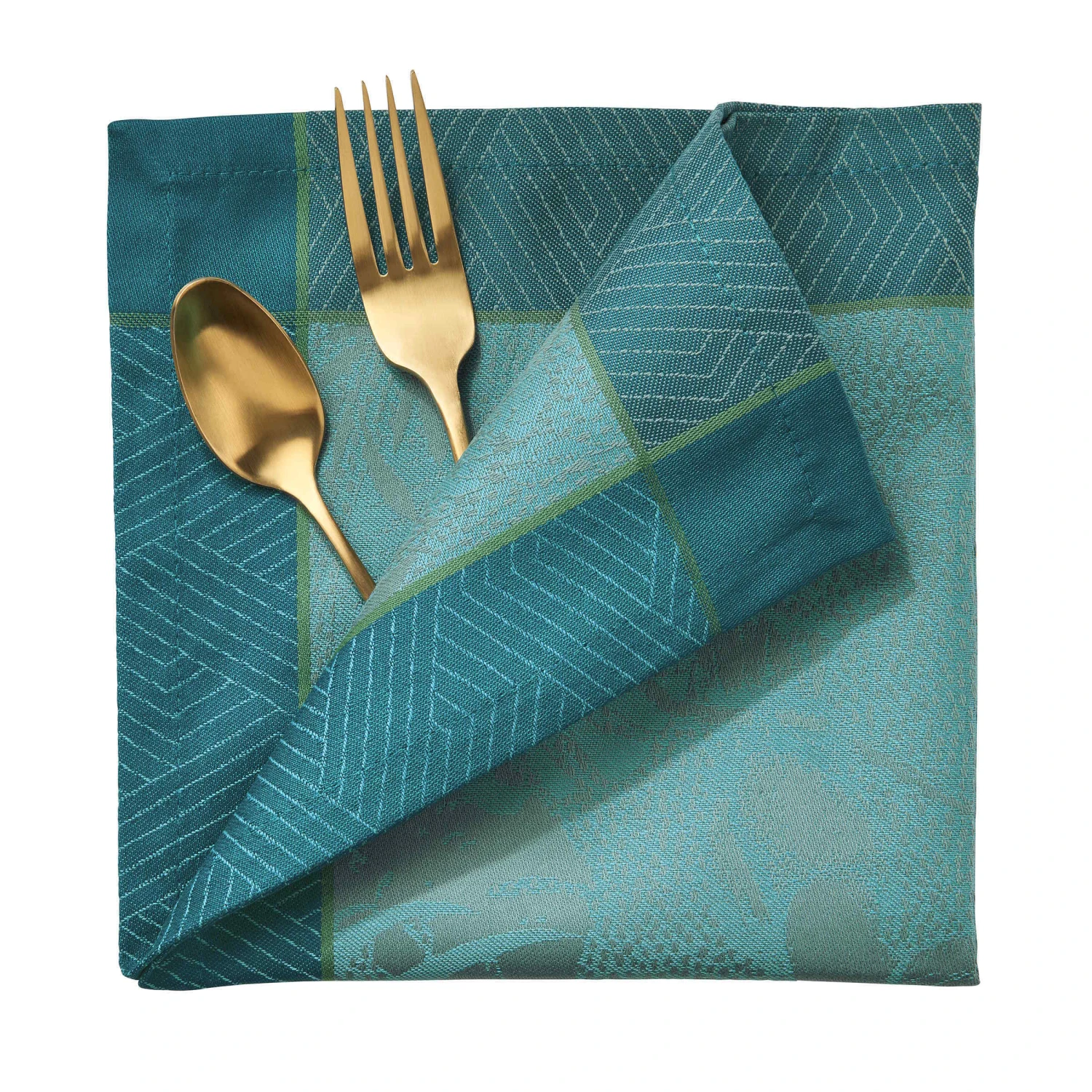 Serviette L 41 X B 41cm GREEN HOUSE In Petrol