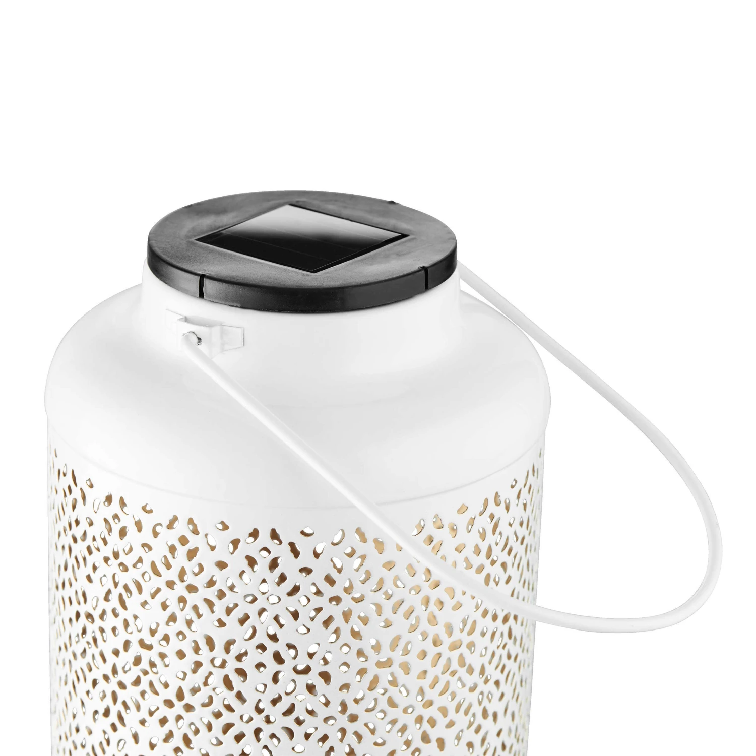 Solar-Laterne H 24cm SOLANA In Weiß-Gold – Bild 4