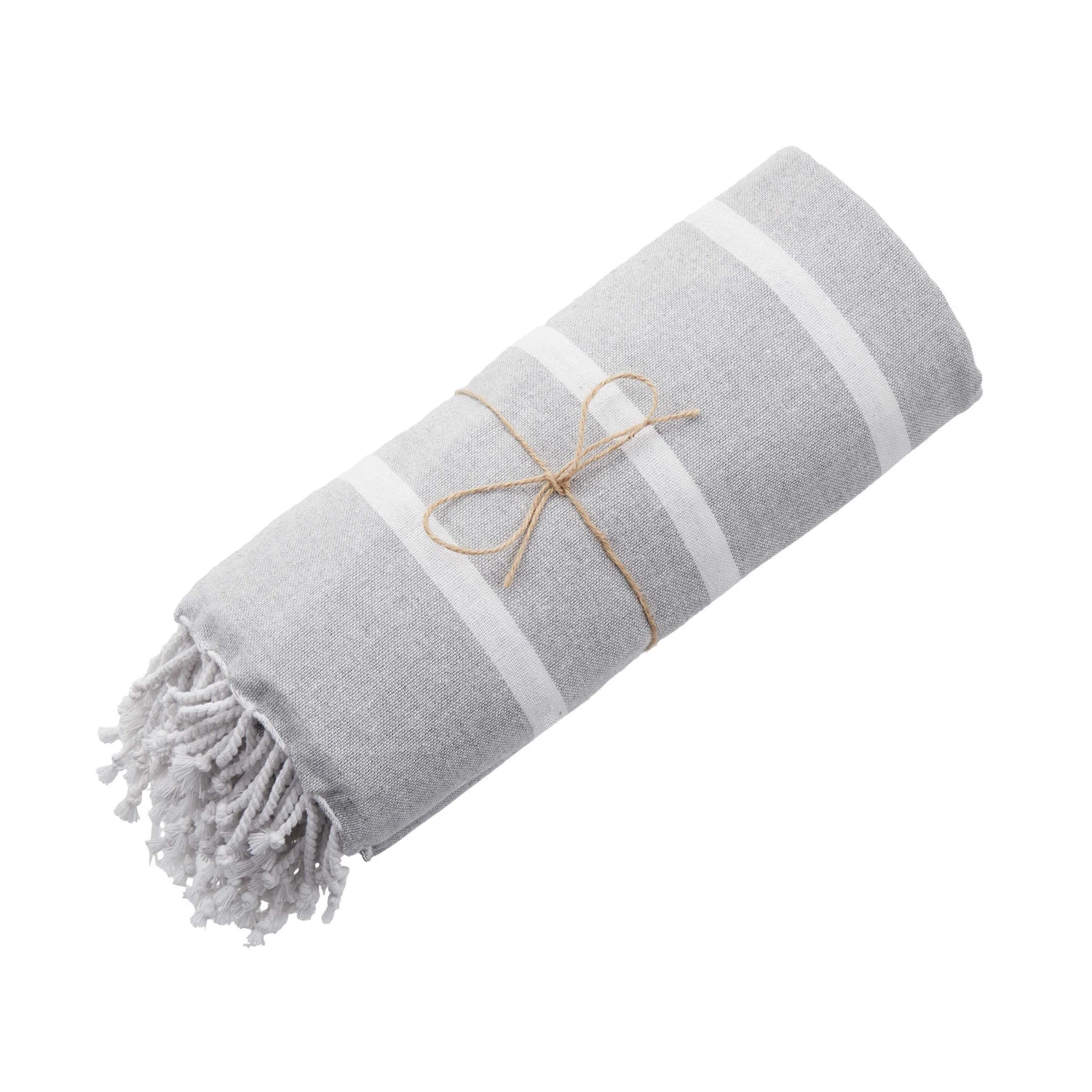 Strandtuch L 200 X B 180cm SURFSIDE In Hellgrau – Bild 6