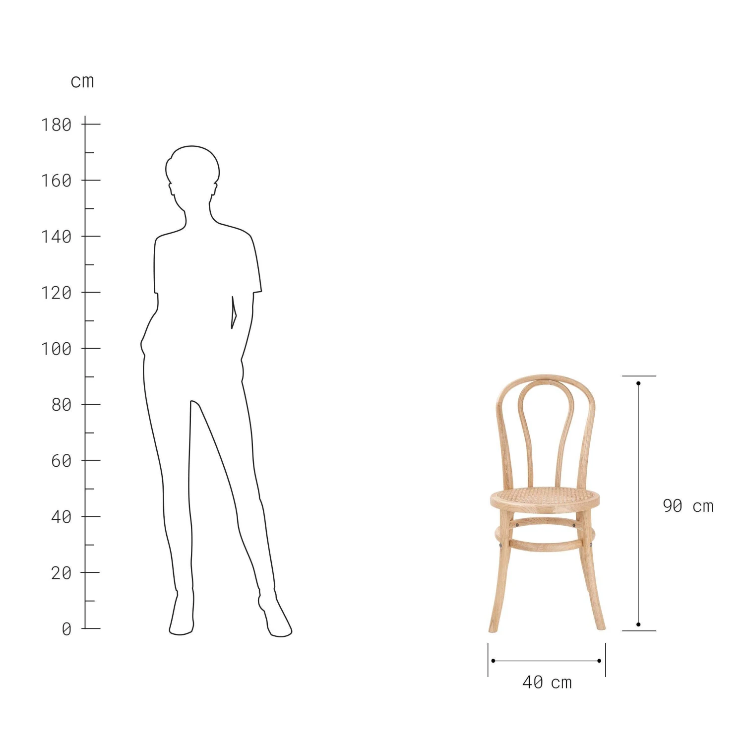 Stuhl WIENER MELANGE In Natur – Bild 3