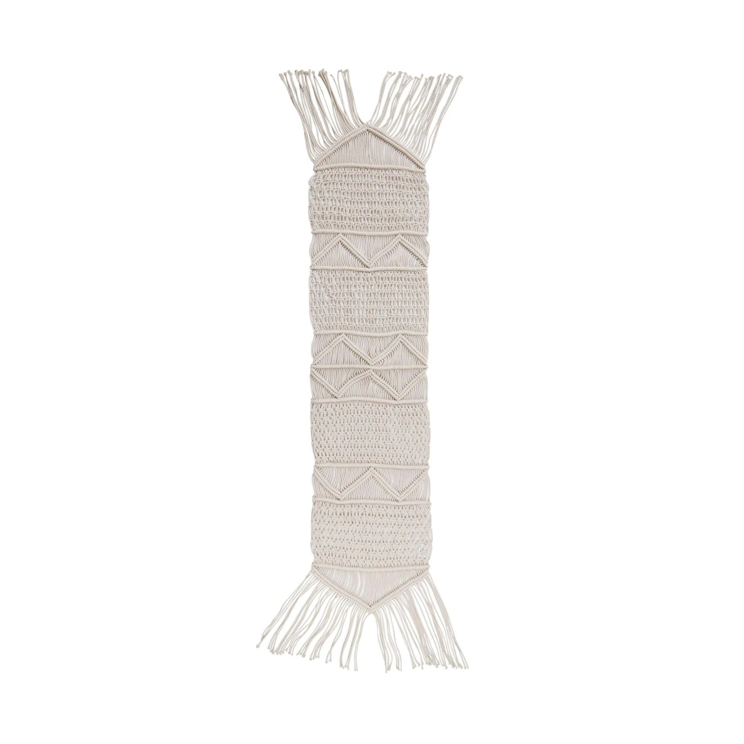 Tischläufer L 180 X B 35cm MACRAMÉ In Creme – Bild 3