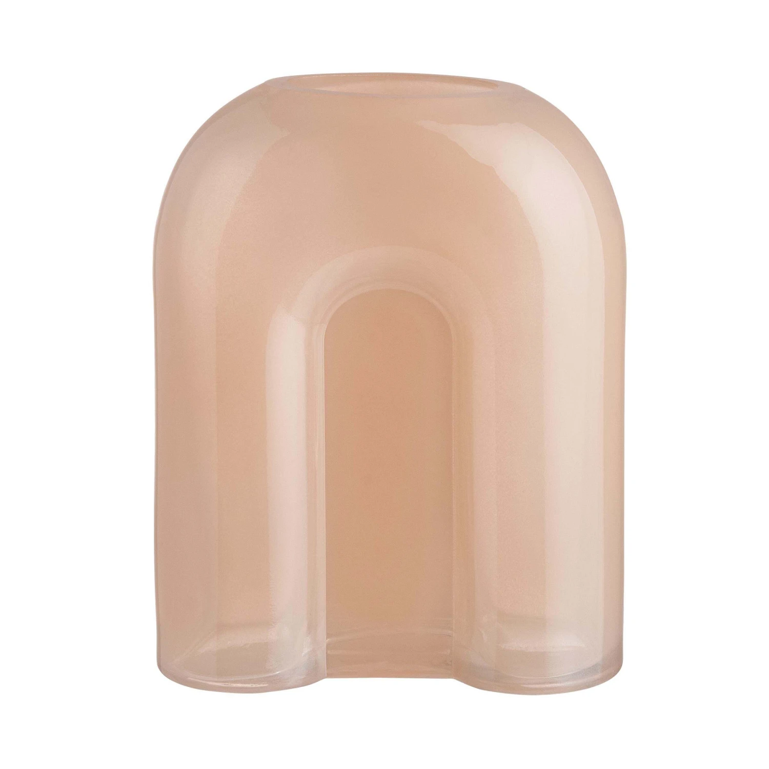 Vase Bogen Höhe 20cm SMOKY In Hellorange